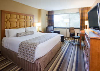 Image of hotel room at Crowne Plaza Hotel