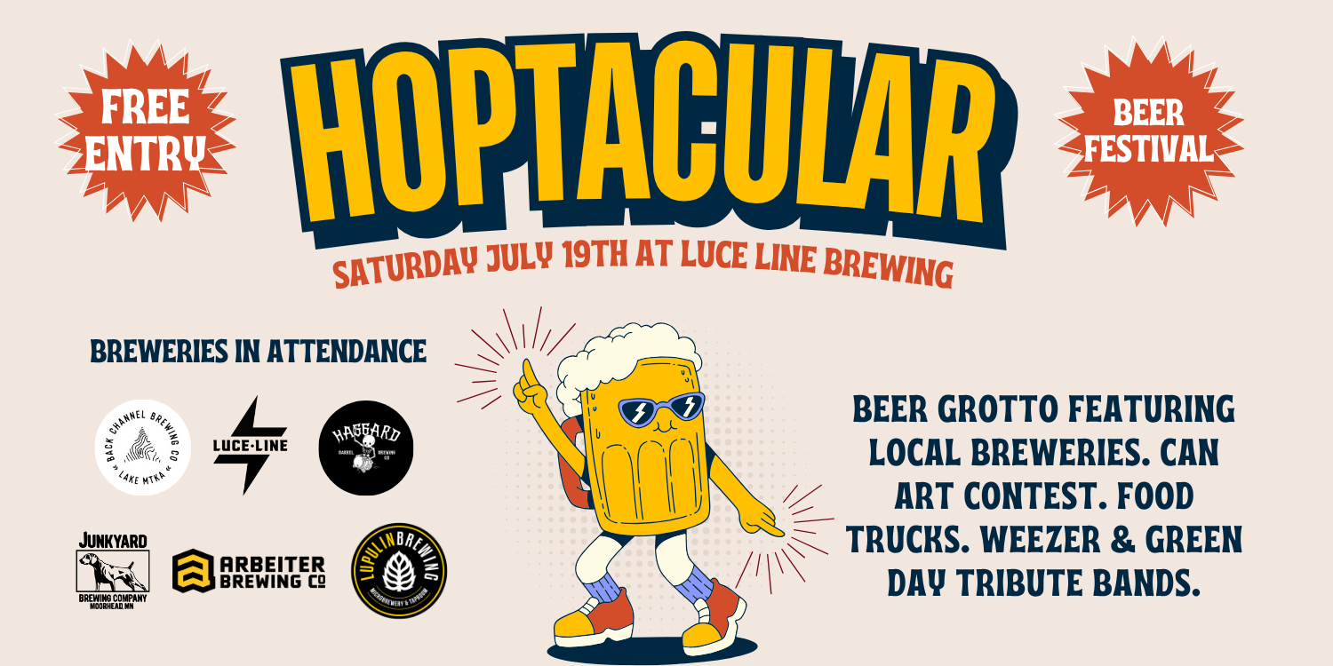 Event Flyer promoting the Hoptacular Beer event